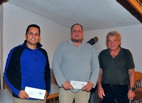 die Fleischstichsiegerschaft: Silvio, Hans, Marcel (v.l.n.r.)