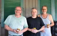 Die Sieger; Andi (2.), Beat (1.), Stefan (3.)