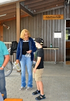 Grossmutter mit Enkel